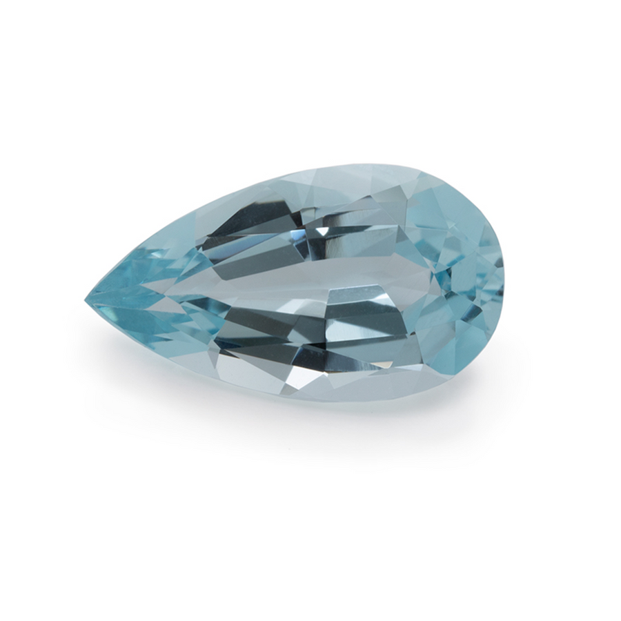 Aquamarin - A, birnform, 18x10 mm, 6,13 ct, Nr. A15001