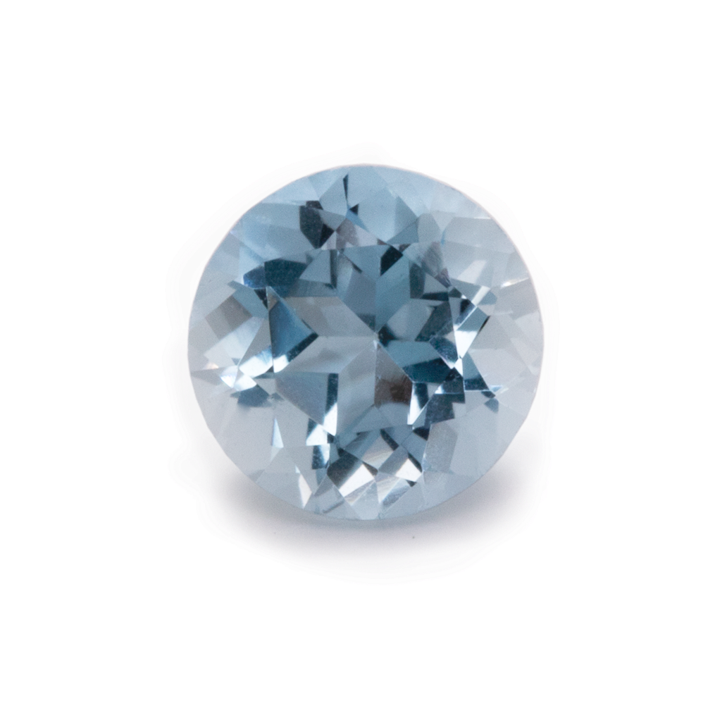 Aquamarine - A, round, 5x5 mm, 0.38-0.48 ct, No. A60001