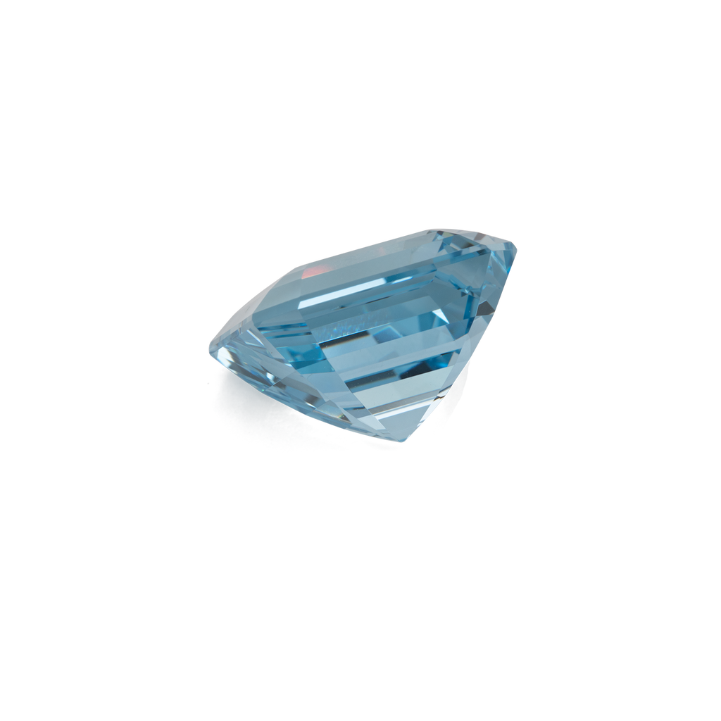 Aquamarin - AA, asscher, 13x13 mm, 9,82 ct, Nr. A97001