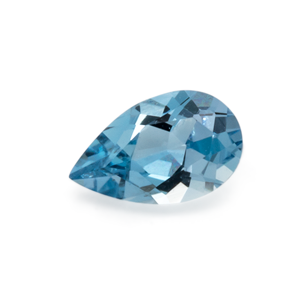 Aquamarin - AAA, birnform, 5x3 mm, 0,16-0,20 ct, Nr. A99033