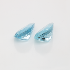 Aquamarine Pair - AAA, blue, pear, 16x11 mm, 11.69 ct, No. A99038
