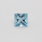 Aquamarin - AA, rechteck, 4x4 mm, 0.28 ct, Nr. A99047