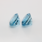 Aquamarin Paar - AAA, oval, 11.5x9.5 mm, 8.70 ct, Nr. A99056