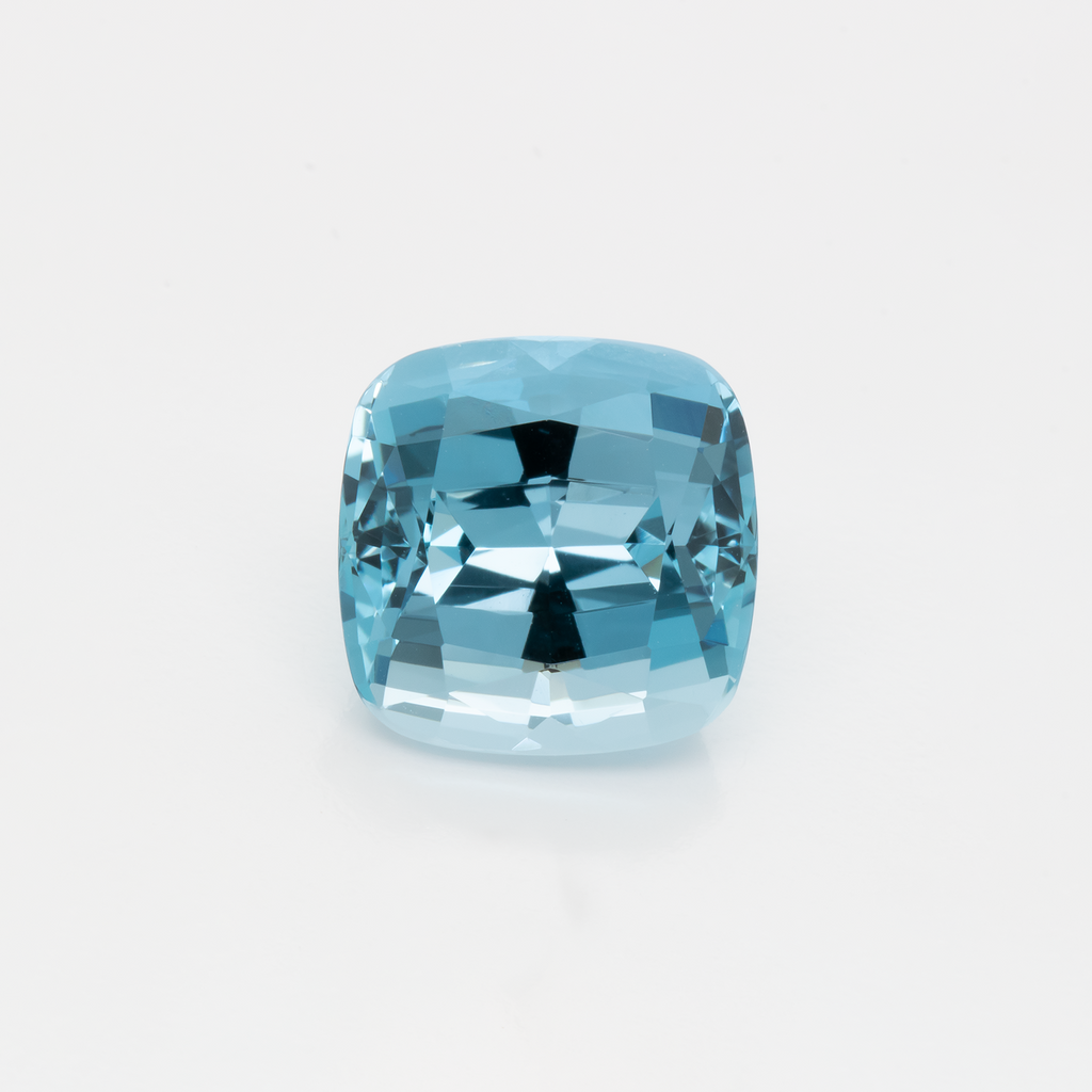 Aquamarine - AAA, cushion, 12.4x12.4 mm, 8.29 ct, No. A99070