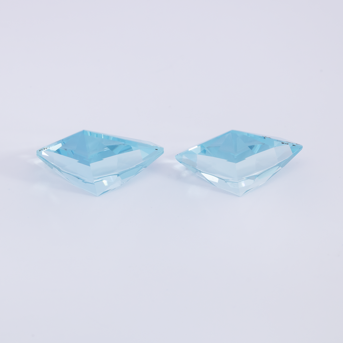 Aquamarine Pair - AA, fancy, 12.3x13 mm, 6.59 ct, No. A99073