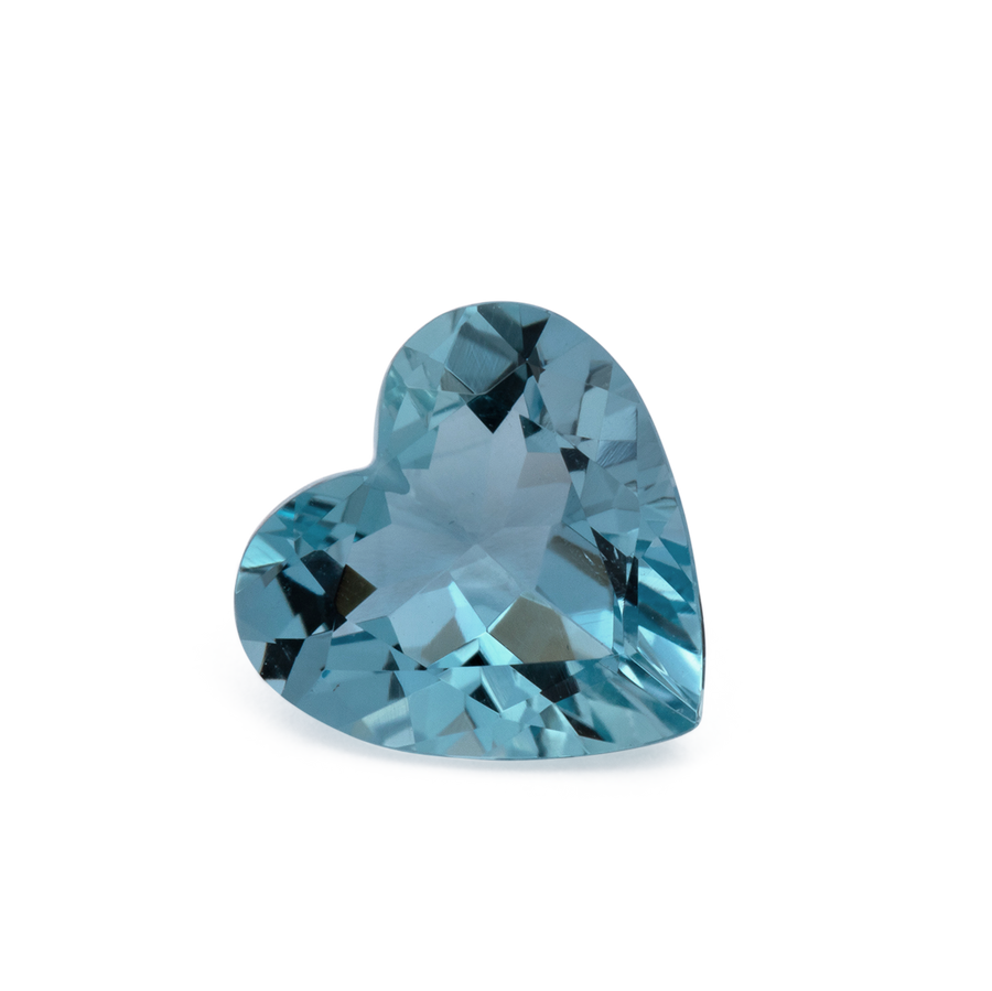 Aquamarin AA - blau, herz, 9.5x9.7 mm, 2.37 ct, Nr. A99092