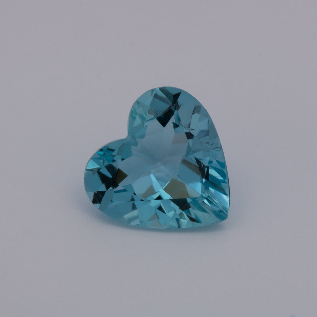 Aquamarine AA - blue, heart, 9.5x9.7 mm, 2.37 ct, No. A99092
