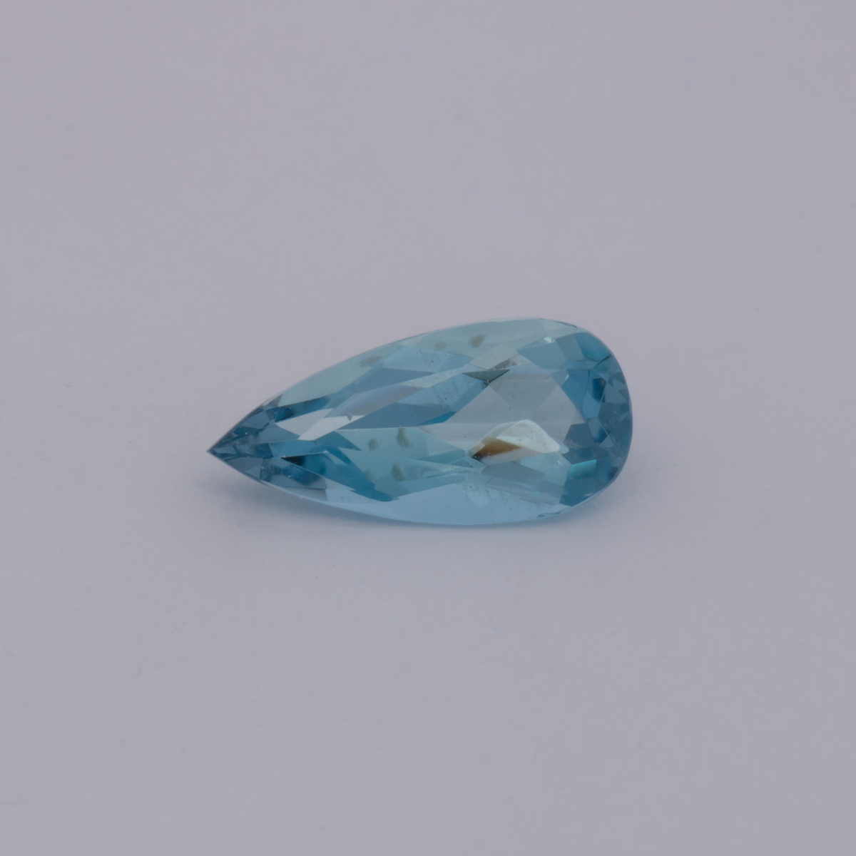 Aquamarine AA - blue, pear, 9.7x4.6 mm, 0.84 ct, No. A99095