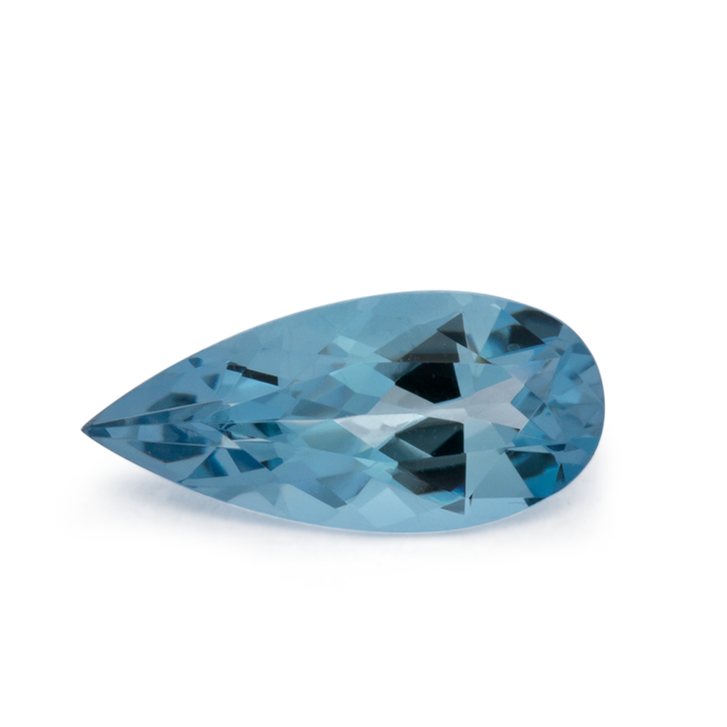 Aquamarin AAA - blau, birnform, 11x5.1 mm, 1.01 ct, Nr. A99096