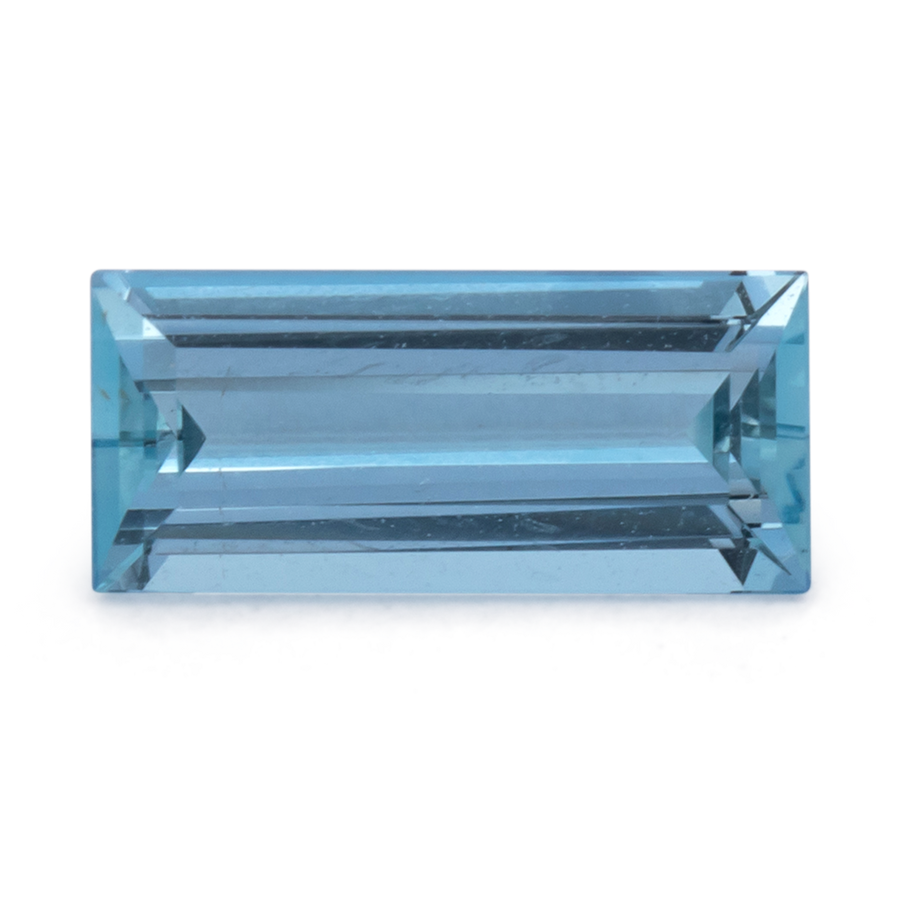 Aquamarin AAA - blau, baguette, 9x4 mm, 0.74 ct, Nr. A99099