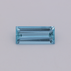 Aquamarin AAA - blau, baguette, 9x4 mm, 0.74 ct, Nr. A99099
