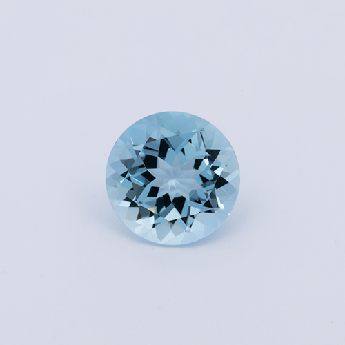 Aquamarin AA - blau, rund, 7.1x7.1 mm, 1.15 - 1.20 ct, Nr. A99101