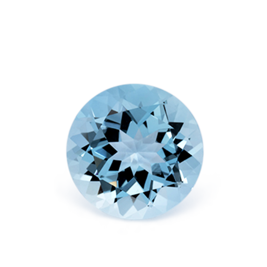 Aquamarin AA - blau, rund, 7.1x7.1 mm, 1.15 - 1.20 ct, Nr. A99101