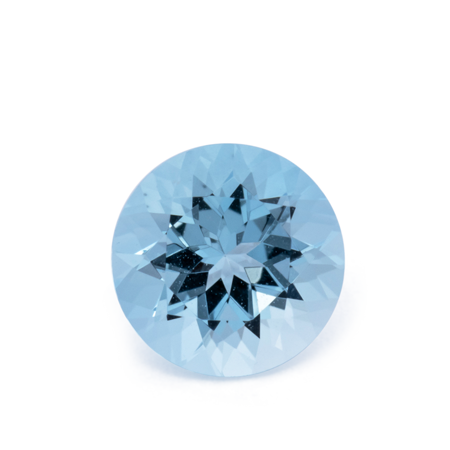 Aquamarin AA - blau, rund, 6x6 mm, 0.74 ct, Nr. A99102