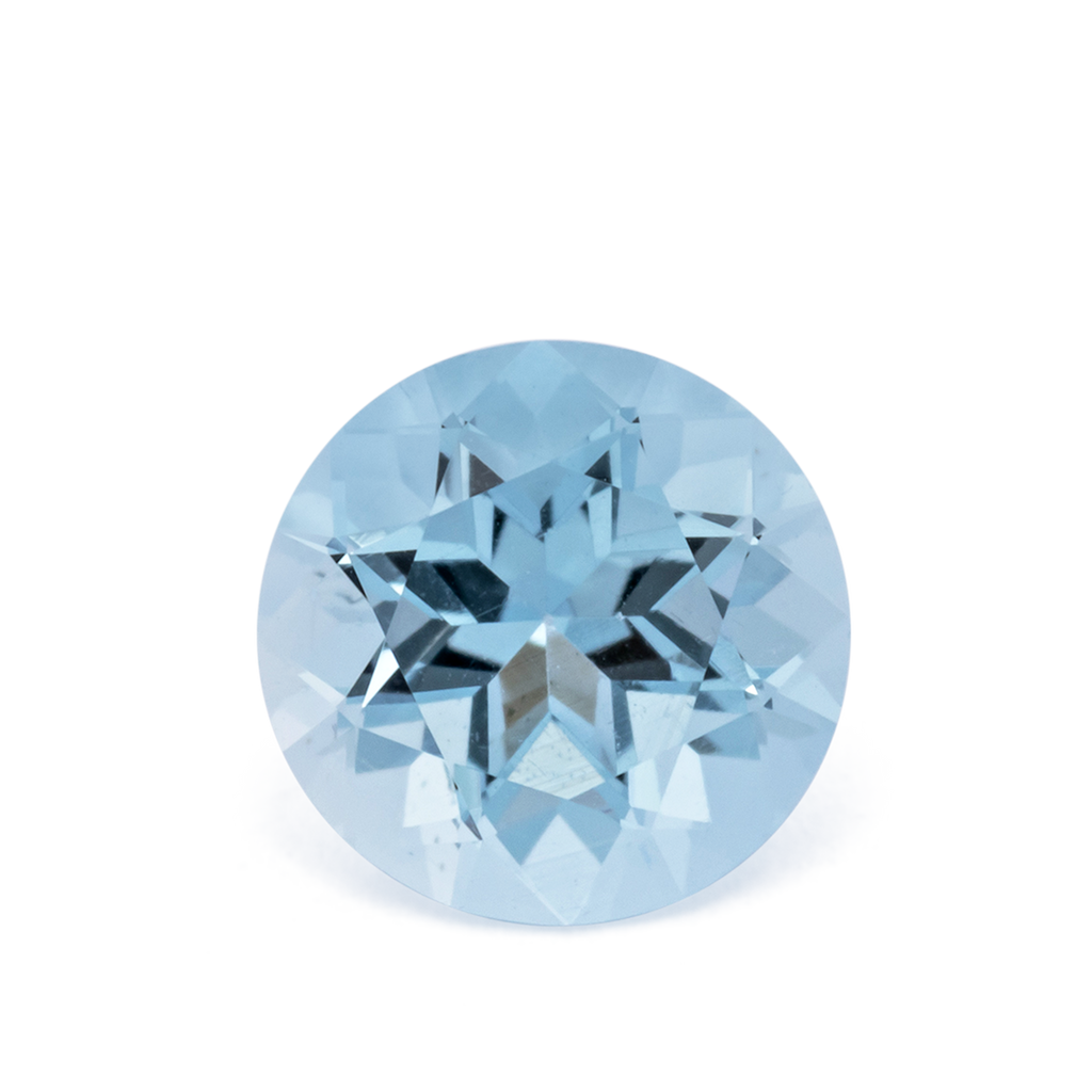 Aquamarin AA - blau, rund, 6x6 mm, 0.68 ct, Nr. A99105