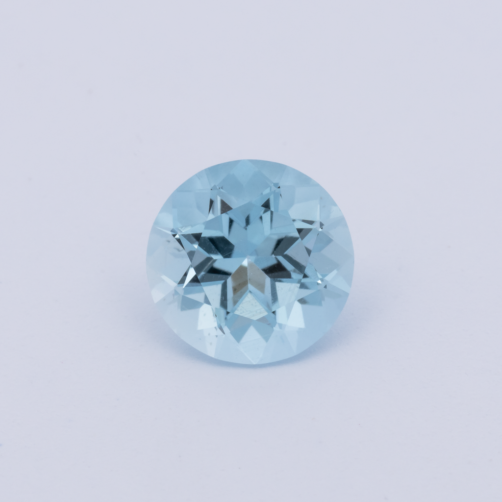 Aquamarin AA - blau, rund, 6x6 mm, 0.68 ct, Nr. A99105