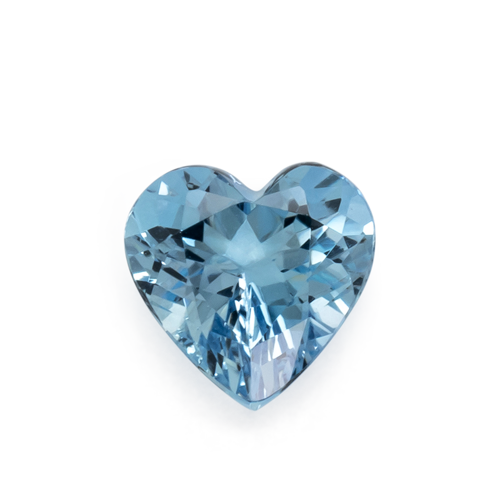 Aquamarin AAA - blau, herz, 8.8x8.8 mm, 2.10 ct, Nr. A99106