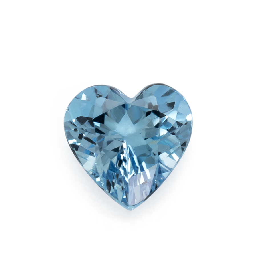 Aquamarin AAA - blau, herz, 8.8x8.8 mm, 2.10 ct, Nr. A99106