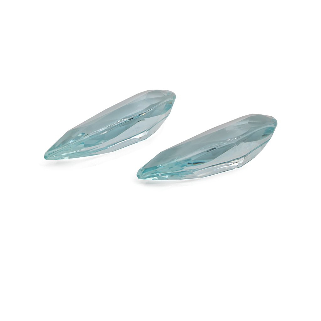 Beryll Paar - grün, birnform, 19x9 mm, 10,42 ct, Nr. BY29001