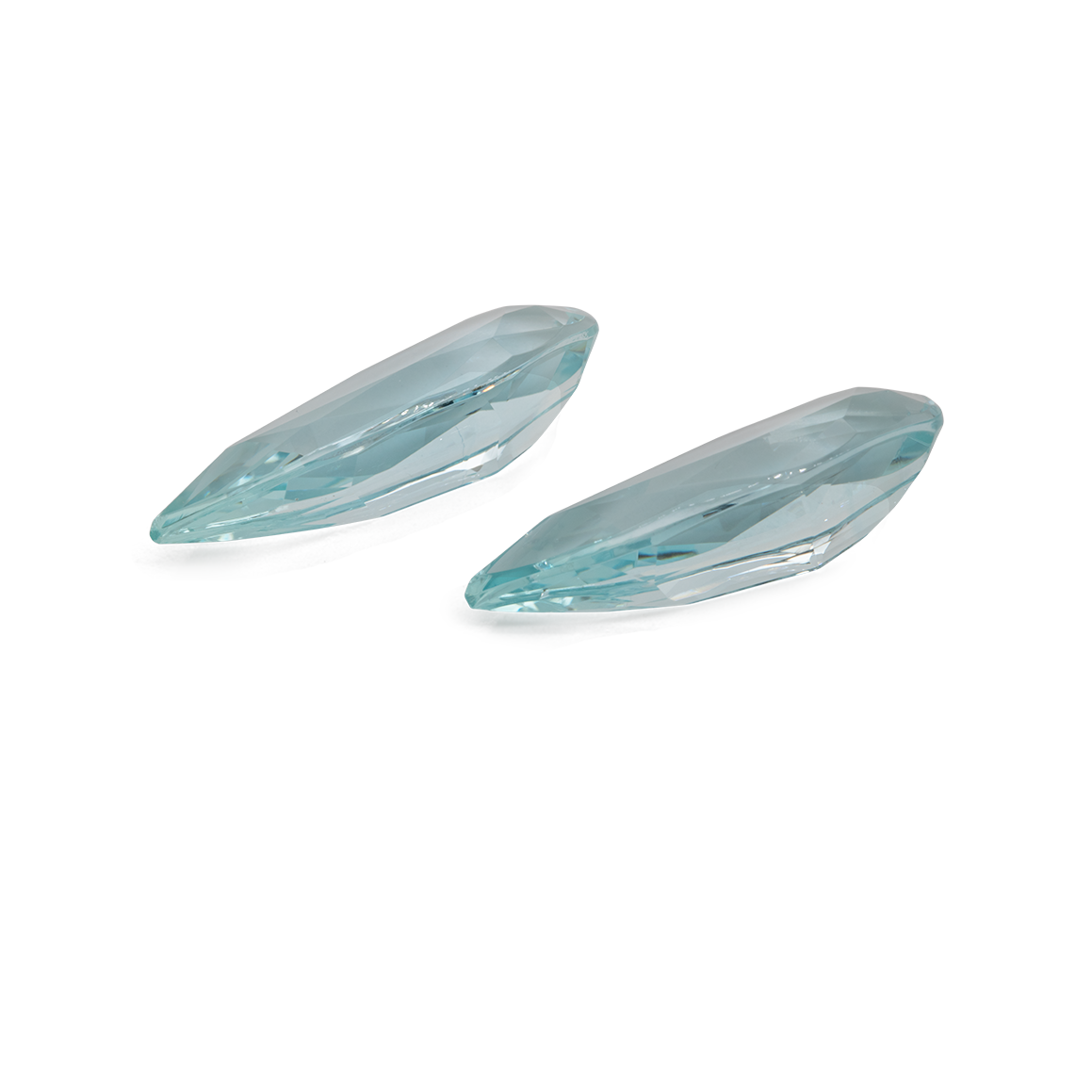 Beryll Paar - grün, birnform, 19x9 mm, 10,42 ct, Nr. BY29001