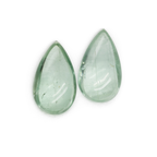 Beryll Paar - grün, briolett, 27x16 mm, 61,89 ct, Nr. BY90042