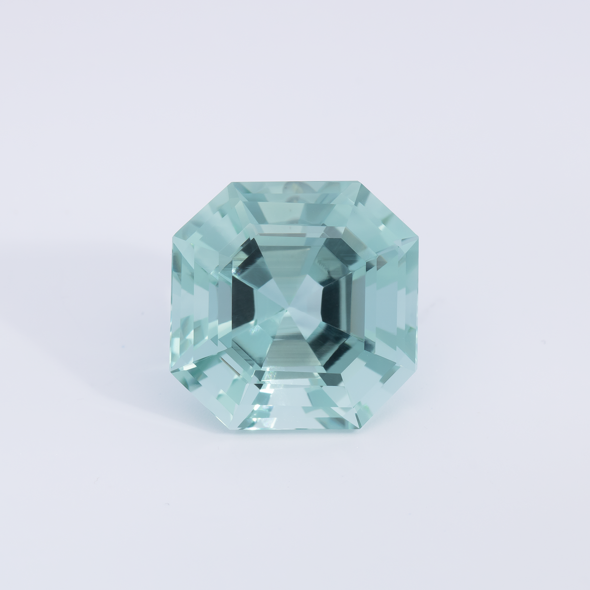 Beryl - green, asscher, 14.1x14.1 mm, 11.46 ct, No. BY90043