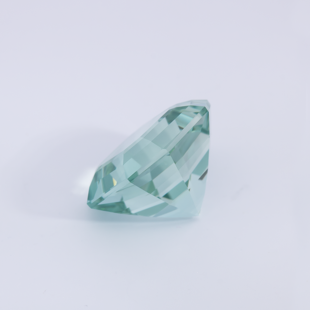 Beryl - green, asscher, 14.1x14.1 mm, 11.46 ct, No. BY90043