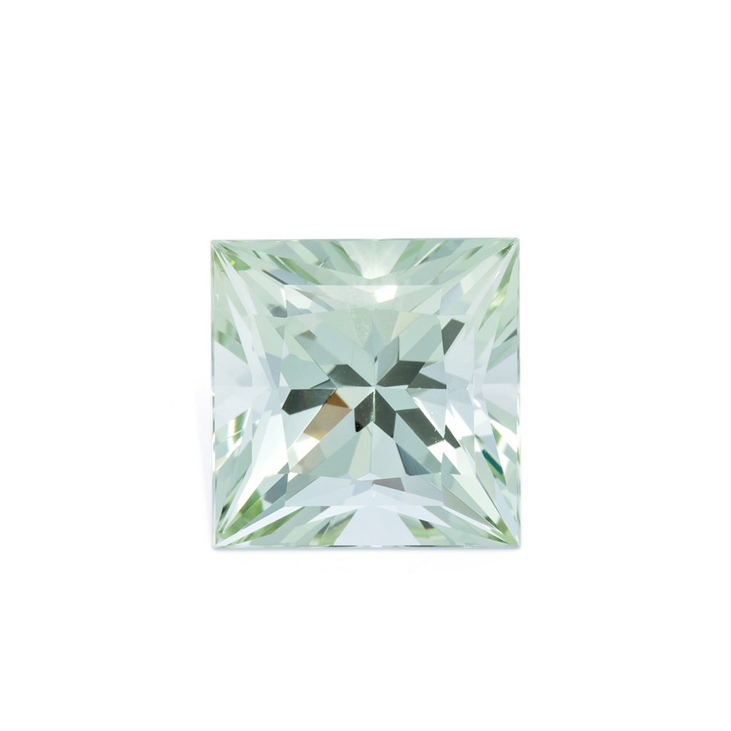 Beryl - green, rectangle, 16x16 mm, 17.81 ct, No. BY90048