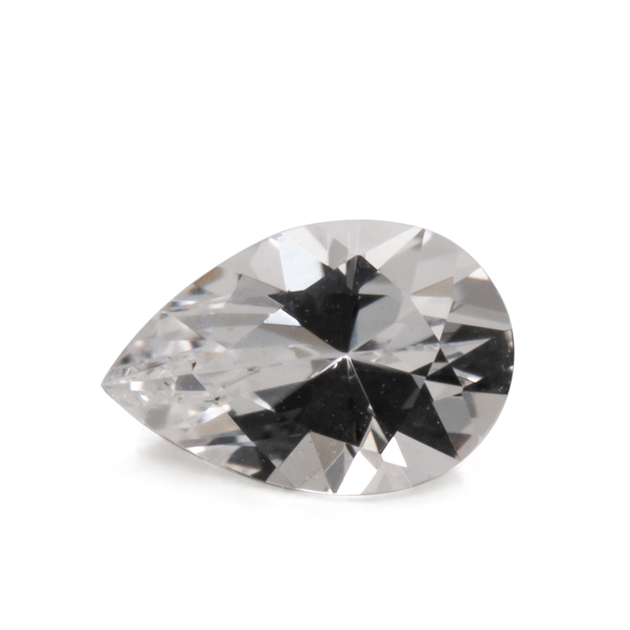 Beryll - weiß, birnform, 6x4 mm, 0.32 ct, Nr. BY90092