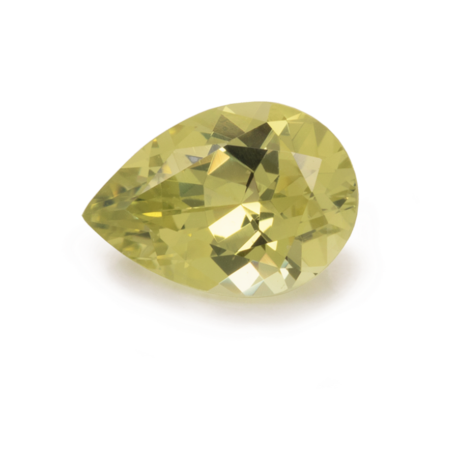 Chrysoberyll - gelb, birnform, 10x7 mm, 2,06 ct, Nr. CHB10001