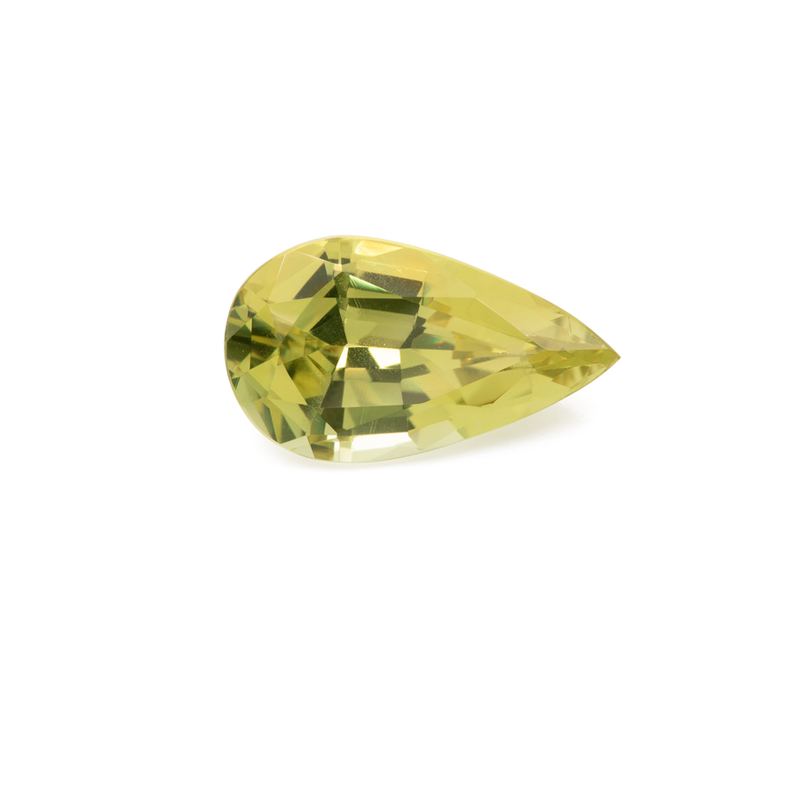 Chrysoberyll- gelb, birnform, 15.4x8.9 mm, 5.66 ct, Nr. CHB10003