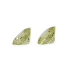 Chrysoberyll Paar - gelb, antik, 6,5x6,5 mm, 4,59 ct, Nr. CHB15001