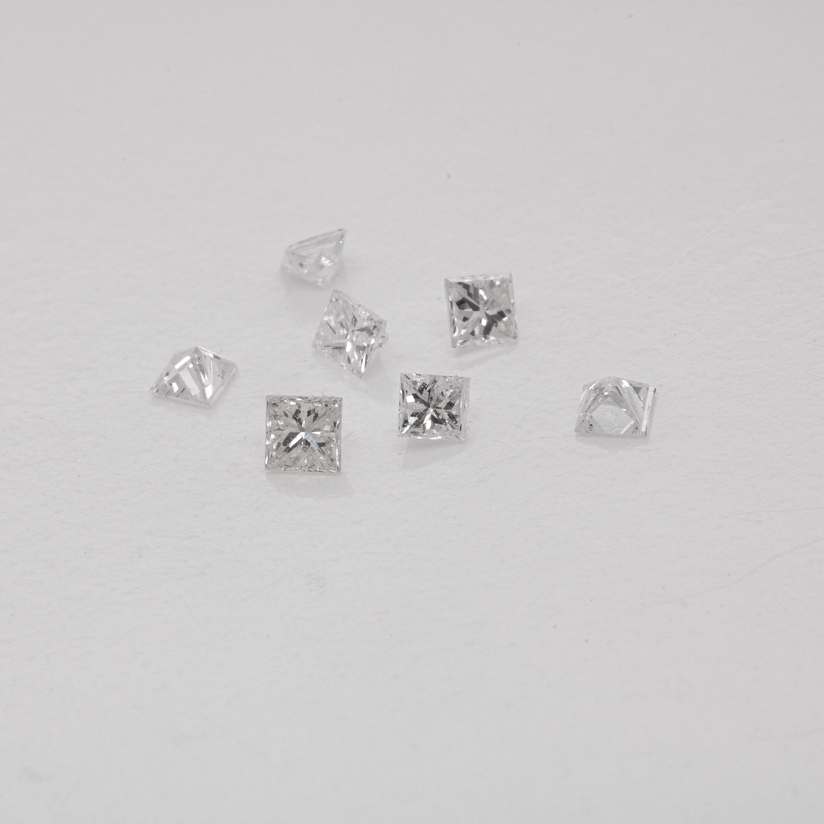 Diamant - weiß (TW), rechteck, 1.2x1.2 mm, 0.01 ct, Nr. D11046