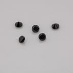 Diamant - schwarz, nicht transparent, rund, 1,3mm, ca. 0,01 ct, Nr. D11057