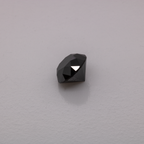Diamond - black, non-transparent, round, 4.2mm, approx. 0.4 -0.5 ct, No. D11061