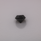 Diamond - black, non-transparent, round, 4.2mm, approx. 0.4 -0.5 ct, No. D11061