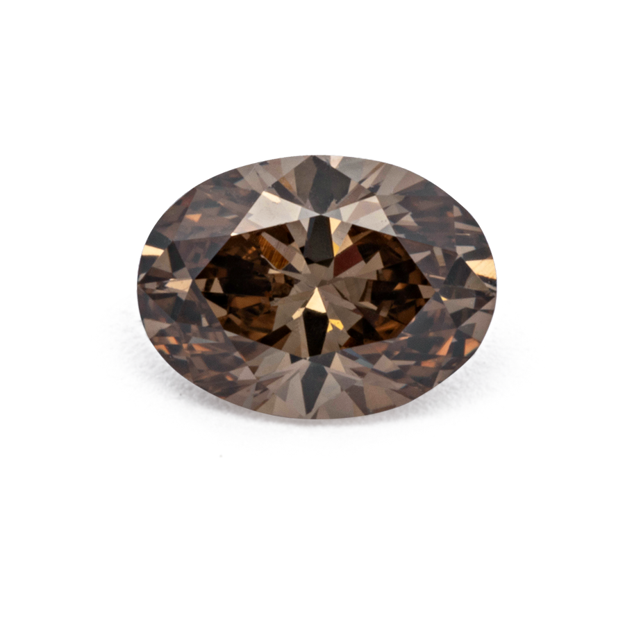 Diamant - champagner, oval, 5.3x3.9 mm, 0.30 ct, Nr. D11120