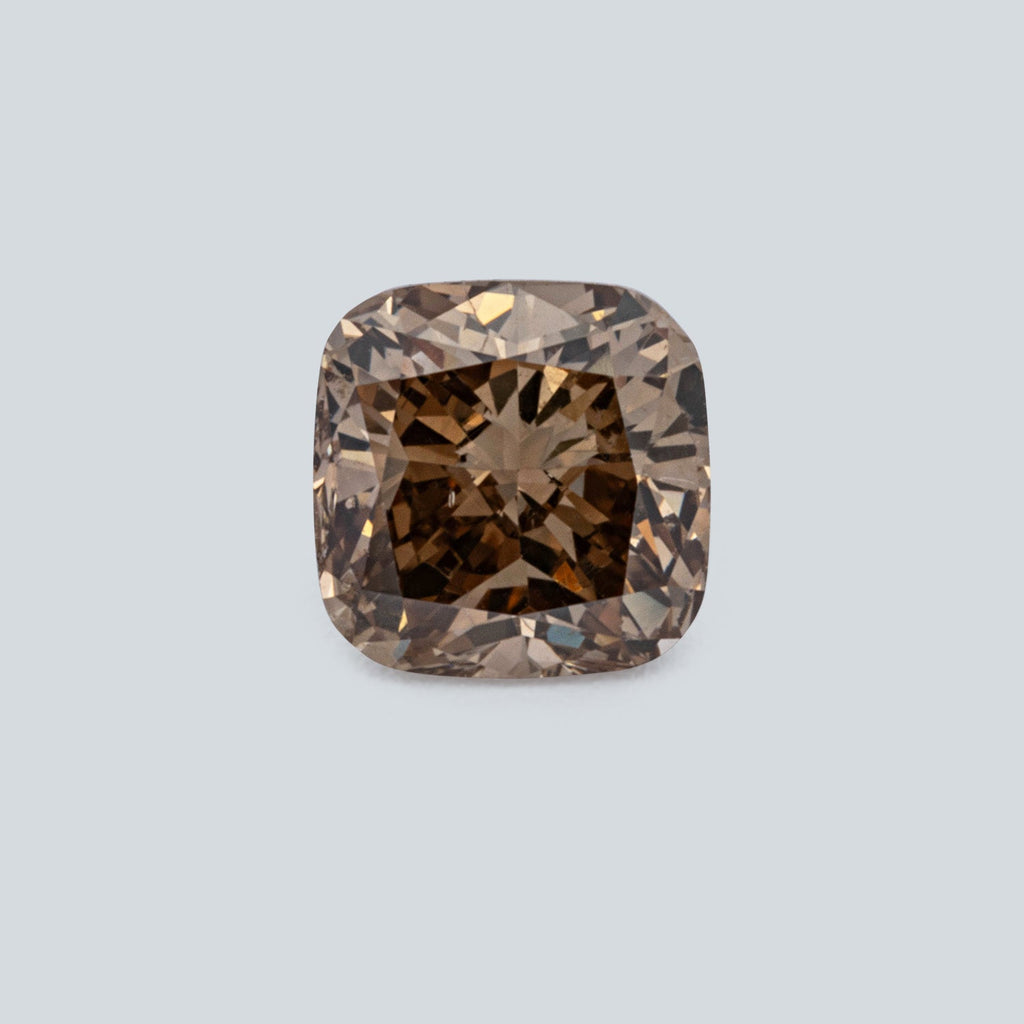 Diamant - champagner, antik, 4.2x4.2 mm, 0.4 ct, Nr. D11121