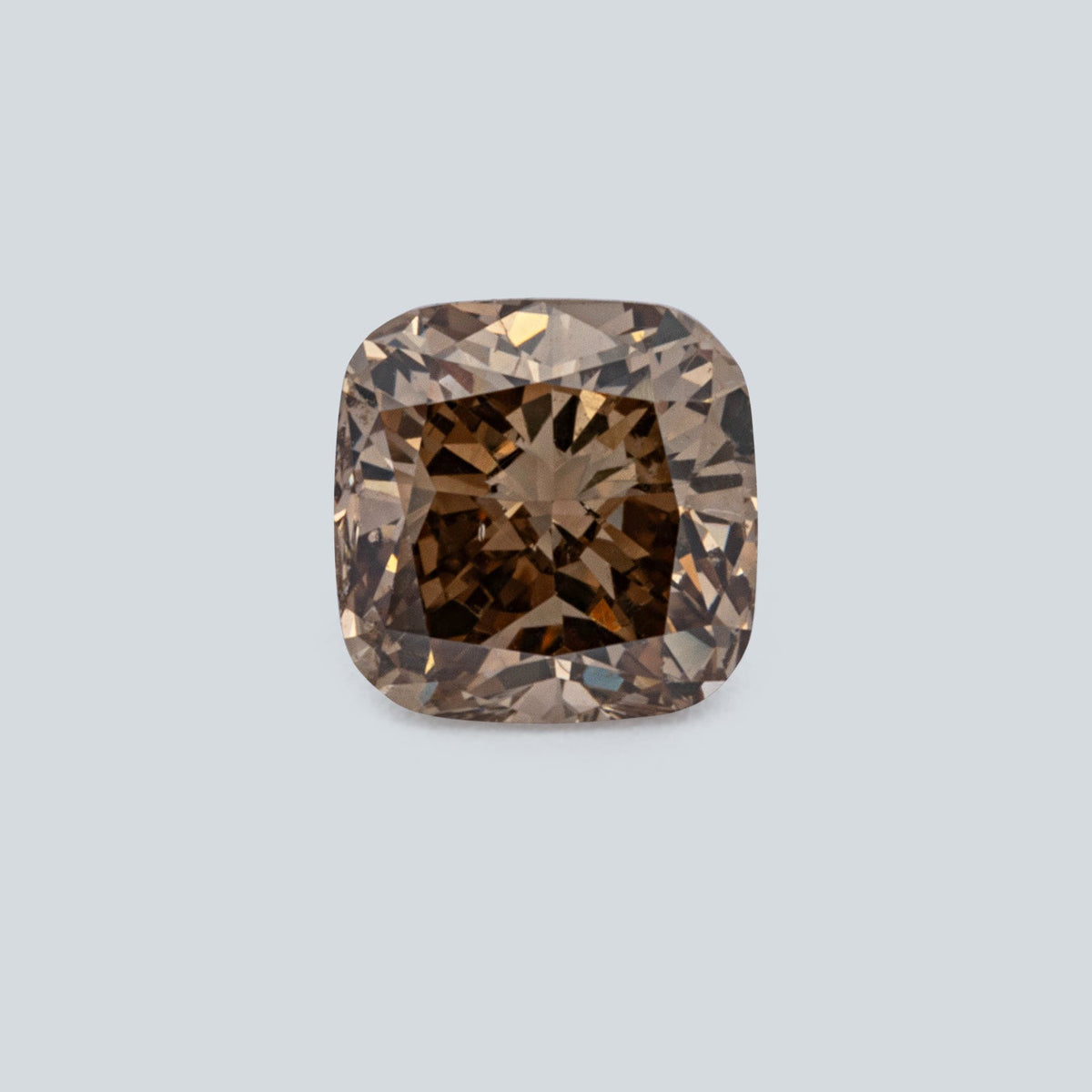 Diamant - champagner, antik, 4.2x4.2 mm, 0.4 ct, Nr. D11121
