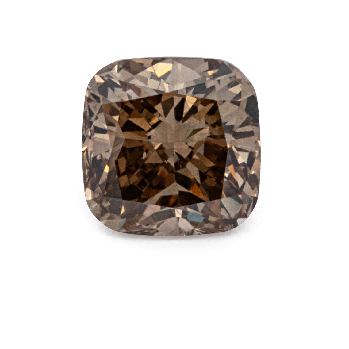 Diamant - champagner, antik, 4.2x4.2 mm, 0.4 ct, Nr. D11121