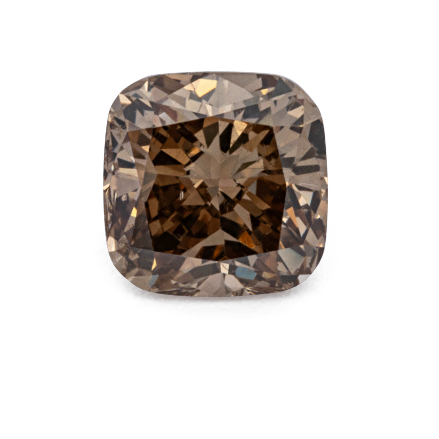 Diamant - champagner, antik, 4.2x4.2 mm, 0.4 ct, Nr. D11121