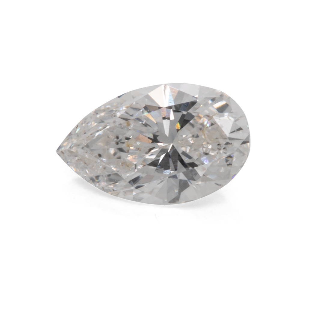 Diamant - fein weiß, SI2, birnform, 5,6x3,5 mm, 0,26 ct, Nr. D80001