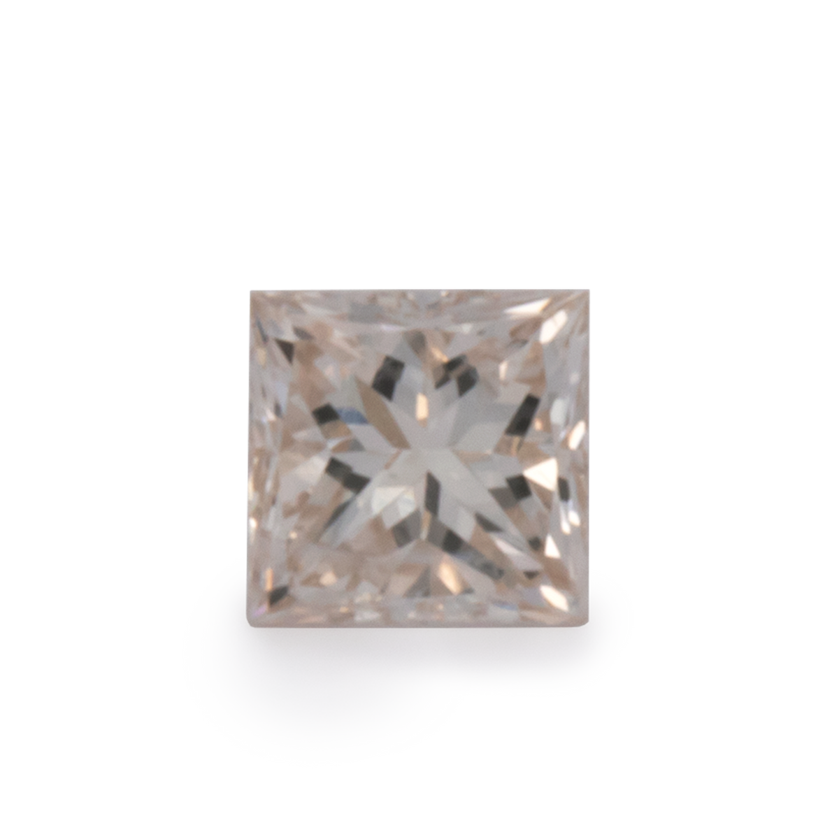 Diamond - tinted white, rectangle, 3.6x3.6 mm, 0.27 ct, No. DT1007