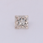 Diamond - tinted white, rectangle, 3.6x3.6 mm, 0.27 ct, No. DT1007