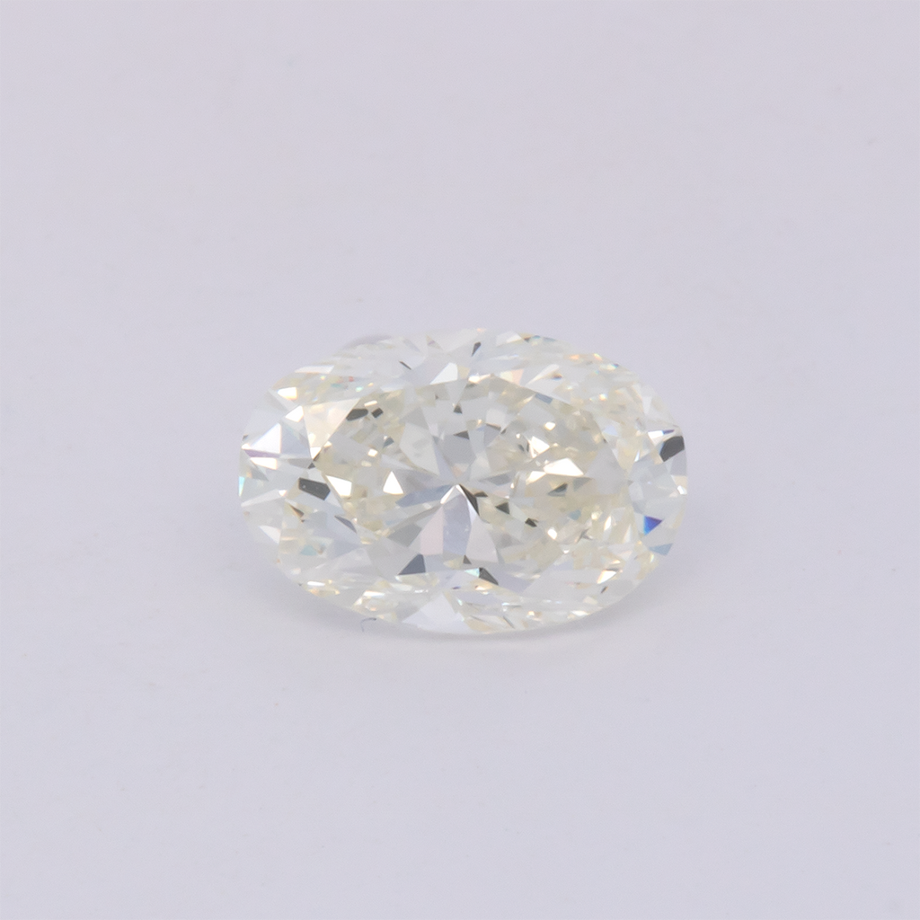 Diamond - tinted white, oval, 7.02x4.78 mm, 0.77 ct, No. DT1010