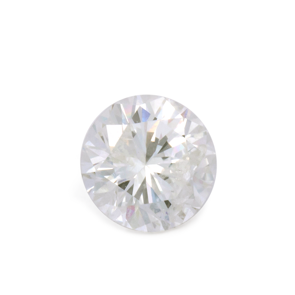 Diamond - slightly tinted yellow, round, 5.2x5.2 mm, 0.57 ct, No. DT1017