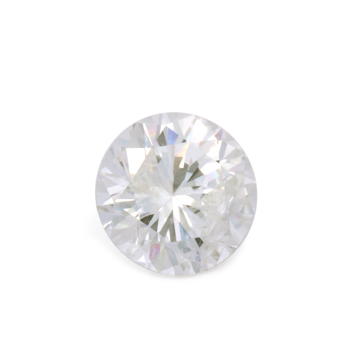 Diamond - slightly tinted yellow, round, 5.2x5.2 mm, 0.57 ct, No. DT1017