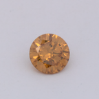 Diamant - braun & orange, rund, 3.6x3.6 mm, 0.17 ct, Nr. DT1026