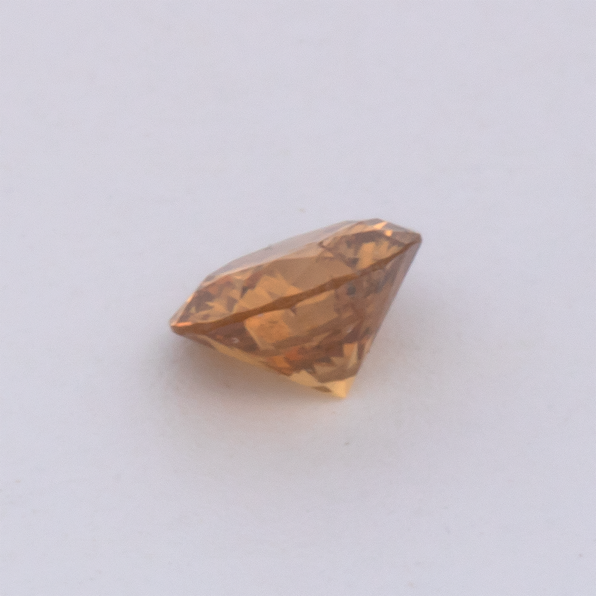 Diamant - braun & orange, rund, 3.6x3.6 mm, 0.17 ct, Nr. DT1026