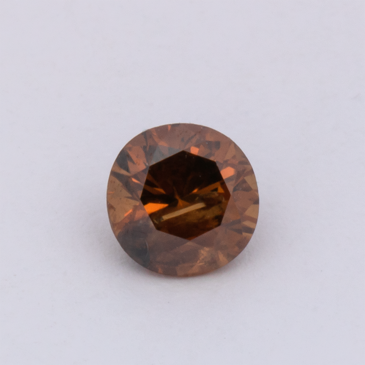 Diamond - brown, round, 4.1x4.1 mm, 0.30 ct, No. DT1029